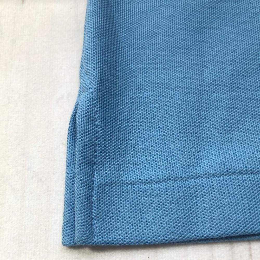 NORDSTROM NEW Blue Short Sleeve 100% Cotton Collared Polo Shirt Men’s Large NWOT - Picture 7 of 14